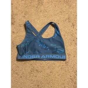 Under Armour Medium Blue Sports‎ Bra Activewear Workout Top